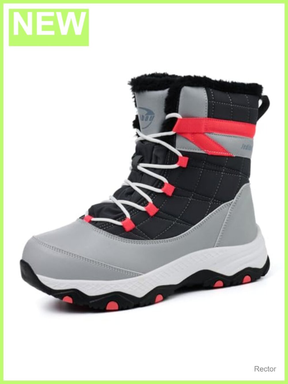 Women's Waterproof Mid-Calf Winter Snow Boots Fur Lined Non-Slip Durable